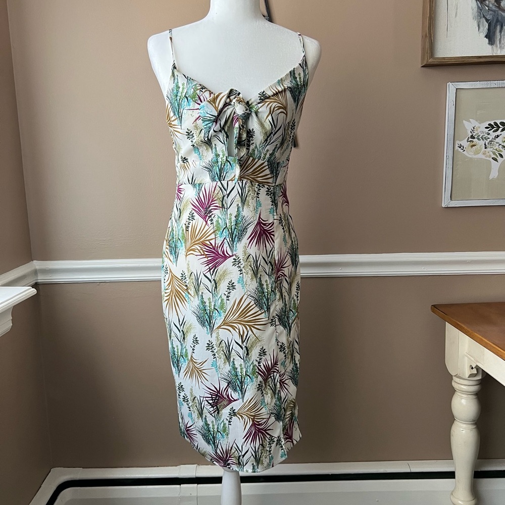 Tropical Spaghetti Strap Dress NWT